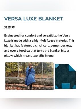 Klymit Versa Luxe Blanket